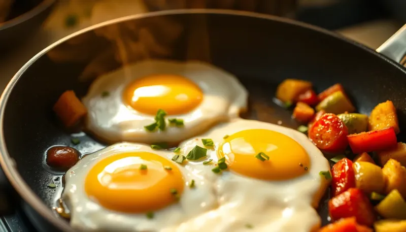 Comment préparer des œufs frits légers sans huile ni beurre