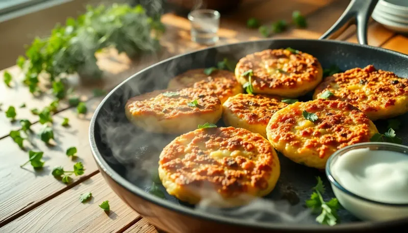 Galettes de poireaux à la feta : recette rapide et savoureuse